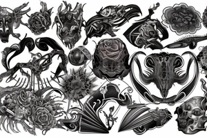 weird vibe but not too much tattoo idea