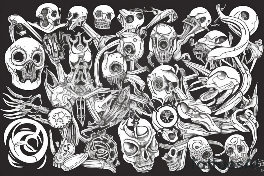 weird vibe but not too much tattoo idea