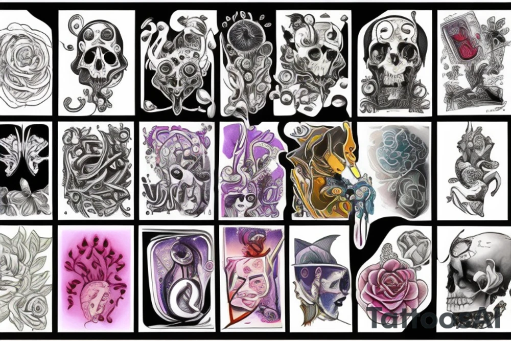 weird vibe but not too much tattoo idea