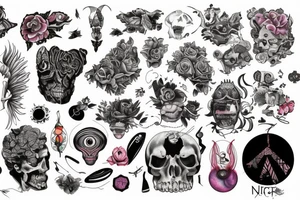 weird vibe but not too much tattoo idea