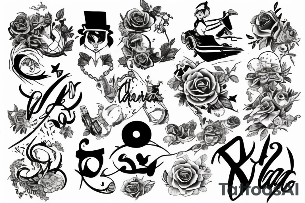 The word Aleana tattoo idea