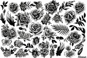 The word "Aleana" tattoo idea