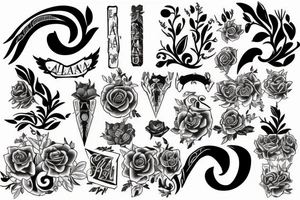 The word "Aleana" tattoo idea