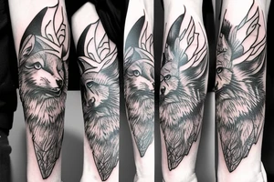 Wolf tattoo idea