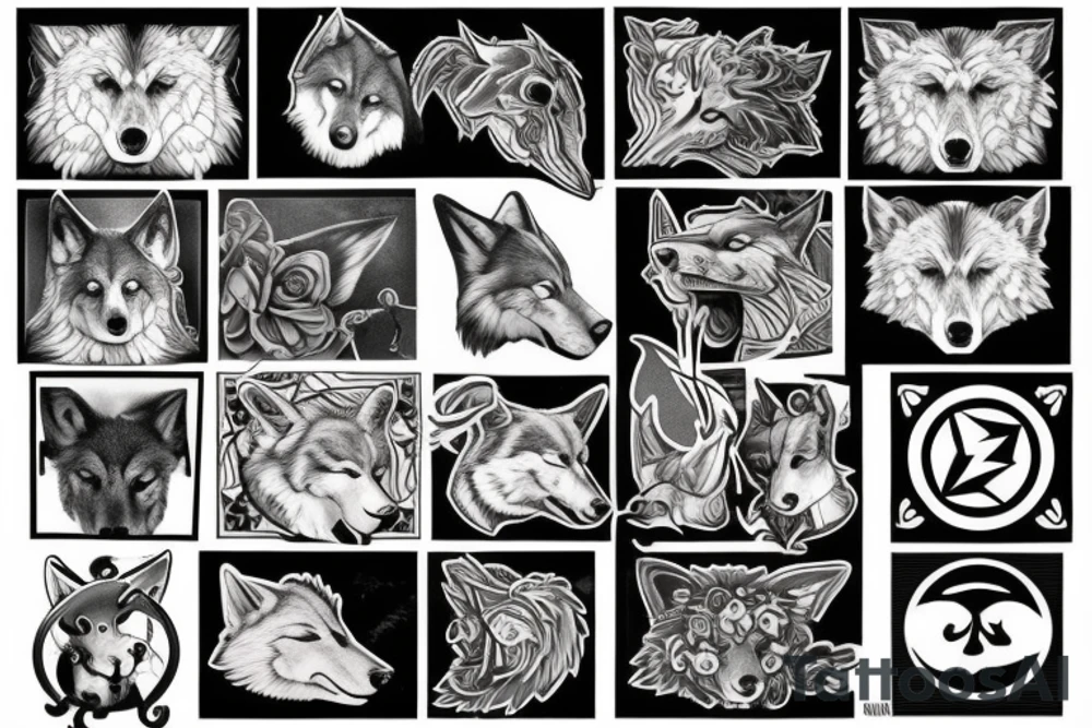 Wolf tattoo idea