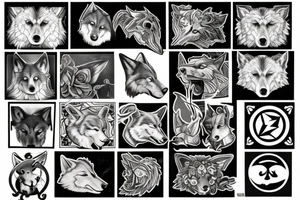 Wolf tattoo idea