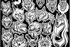 Wolf tattoo idea