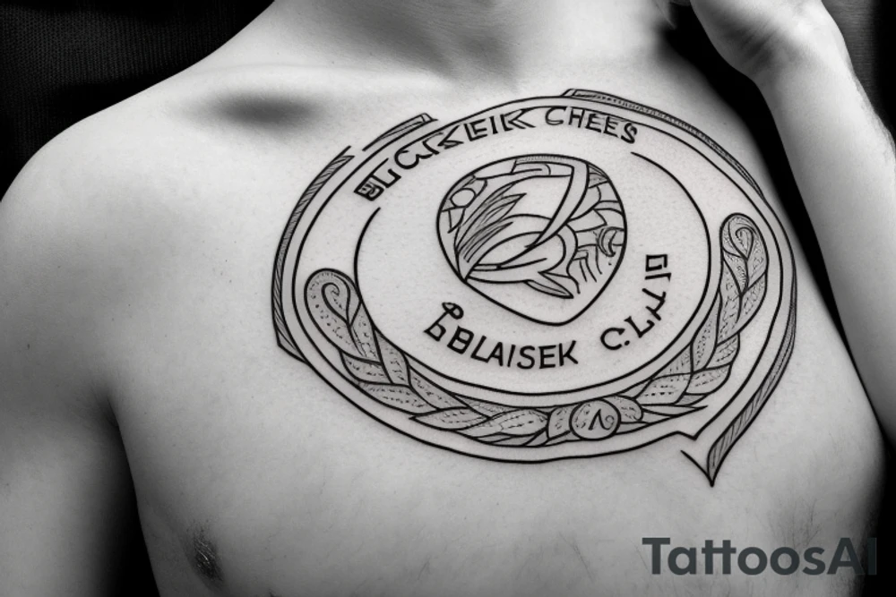 black chelsea logo tattoo idea
