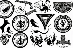 black chelsea logo tattoo idea
