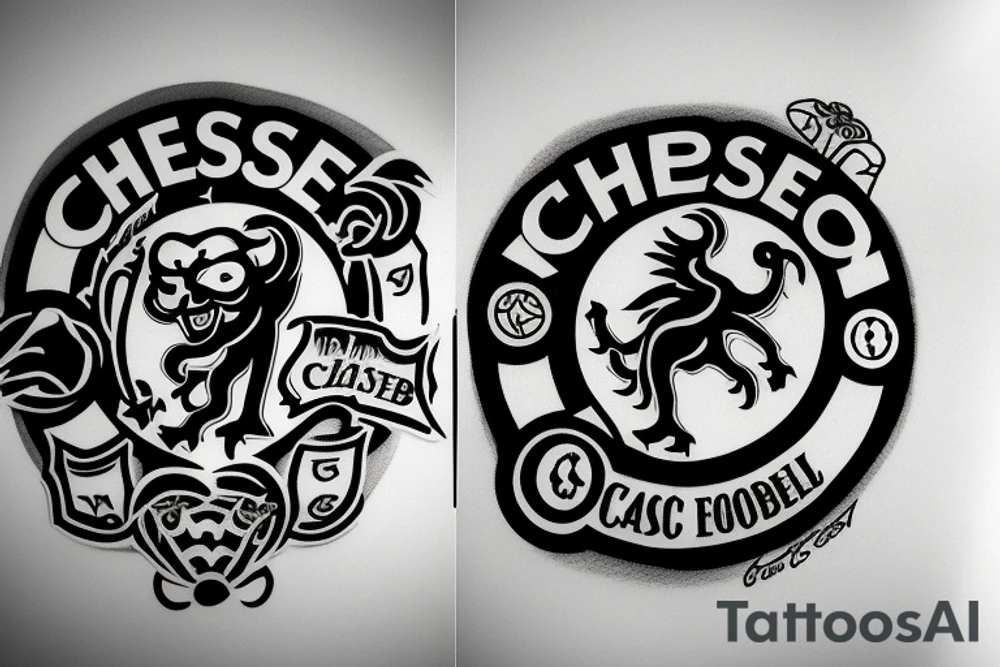 chelsea football club logo tattoo idea