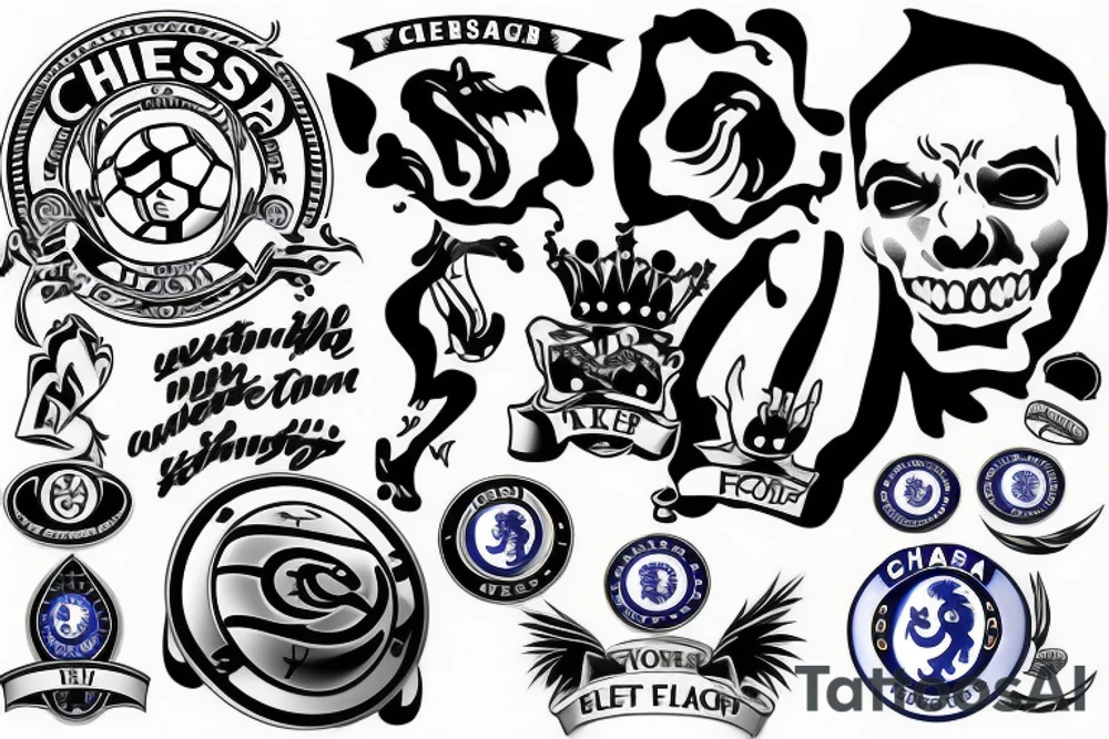 chelsea football club tattoo idea