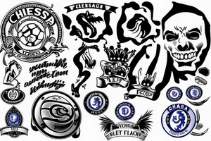 chelsea football club tattoo idea
