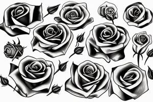The name Nogales written in cursive writing with a rose or roses around it tattoo idea