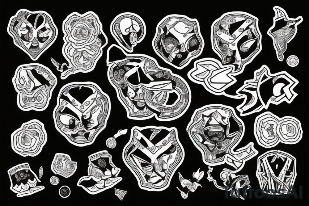 money wad with a rubber band around it tattoo idea