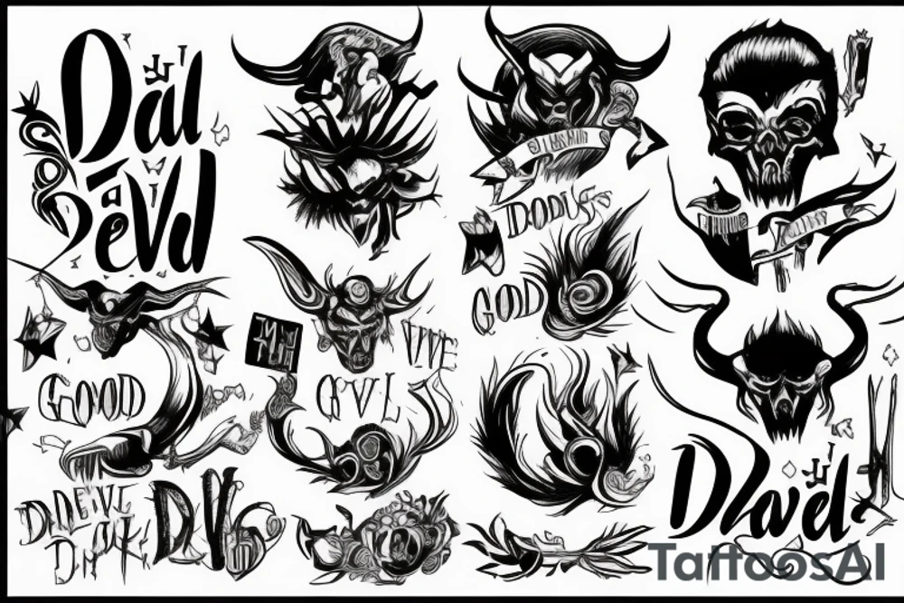 The devil can scrap, but the Good Lord won tattoo idea