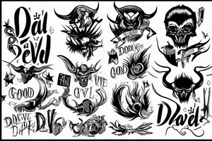 The devil can scrap, but the Good Lord won tattoo idea