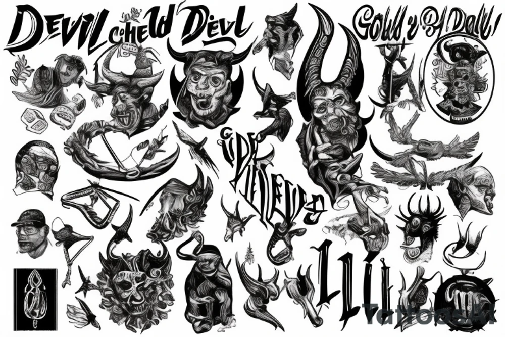 The devil can scrap, but the Good Lord won tattoo idea