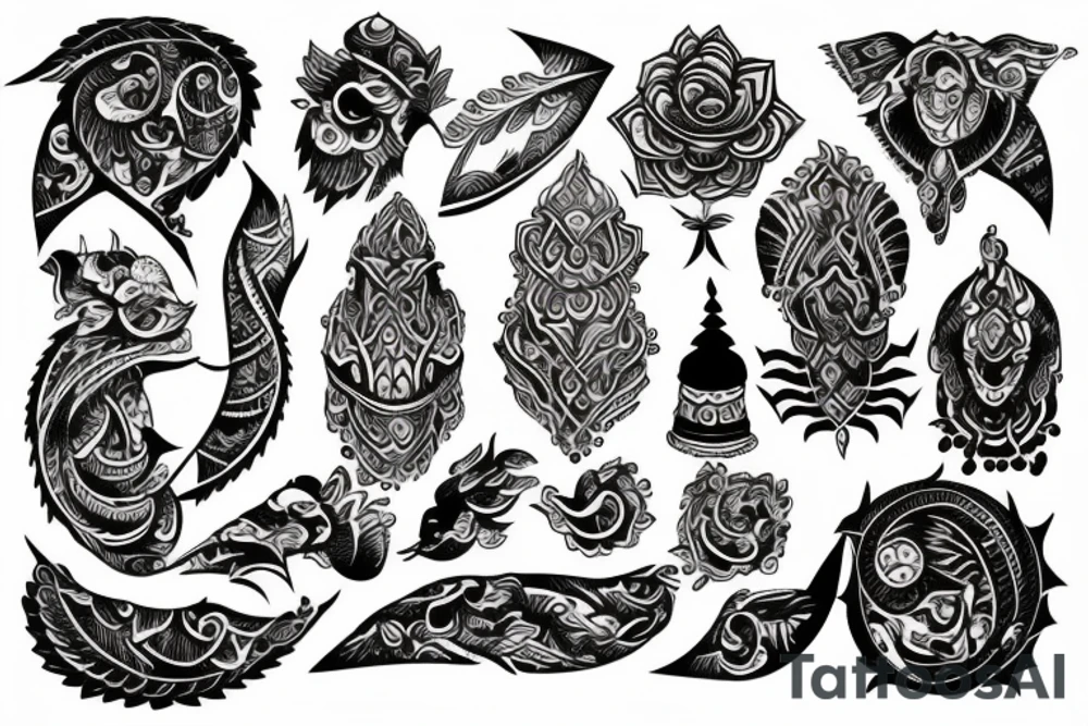 Devi and indian tattoo idea
