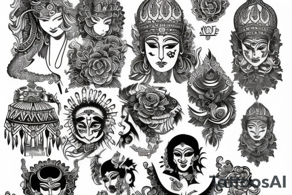 Devi and indian tattoo idea
