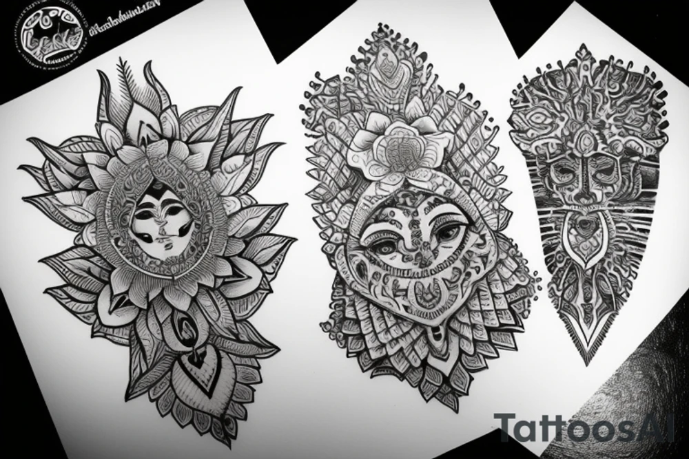 Mookambika with navakshari tattoo idea