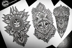 Mookambika with navakshari tattoo idea