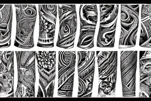 Arm sleeve tattoo idea
