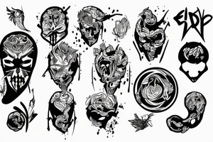 Tattoo for group of Male Friends called ED 
Minimalistic tattoo idea