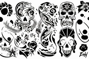 Tattoo minimalistic for group of Male Friends called ED tattoo idea