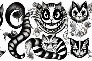 cheshire cat tattoo idea