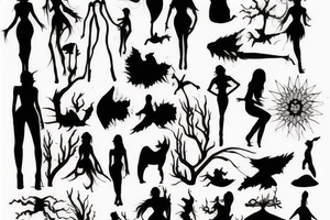 “Silhouettes in my nightmare” tattoo idea