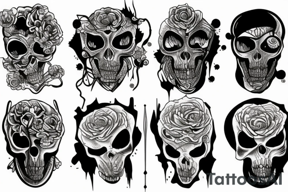 “Silhouettes in my nightmare” tattoo idea