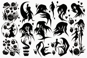 “Silhouettes in my nightmare” tattoo idea