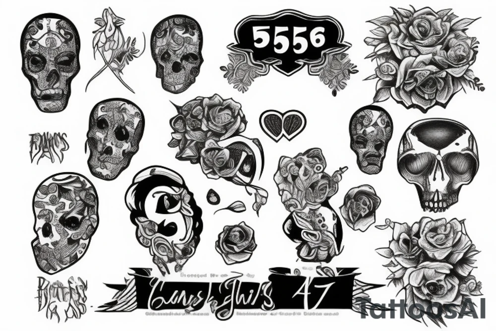 57 by hands tattoo idea