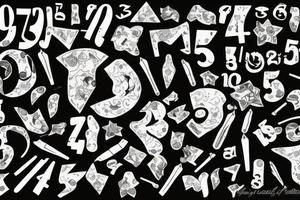 numbers fifty-seven tattoo idea