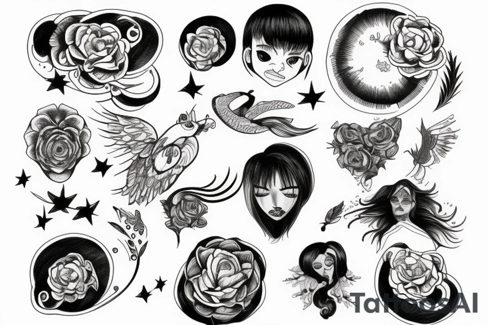 Joy, Pain, Sky tattoo idea