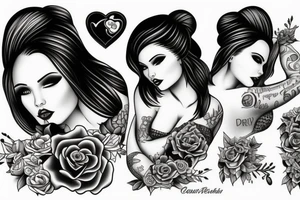 Curvy girl tattoo idea