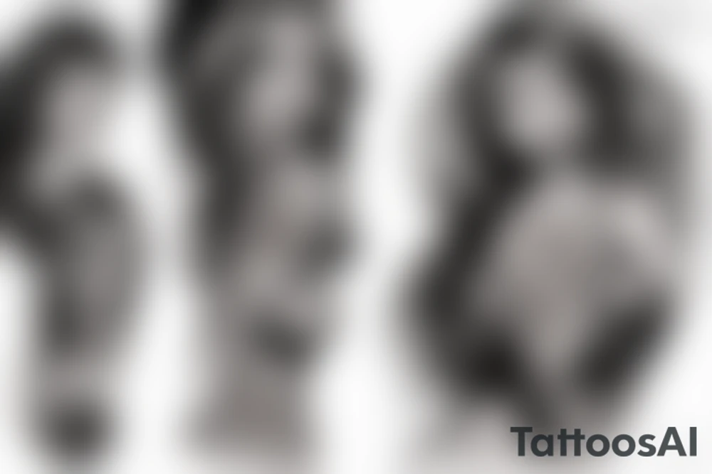 Curvy girl tattoo idea
