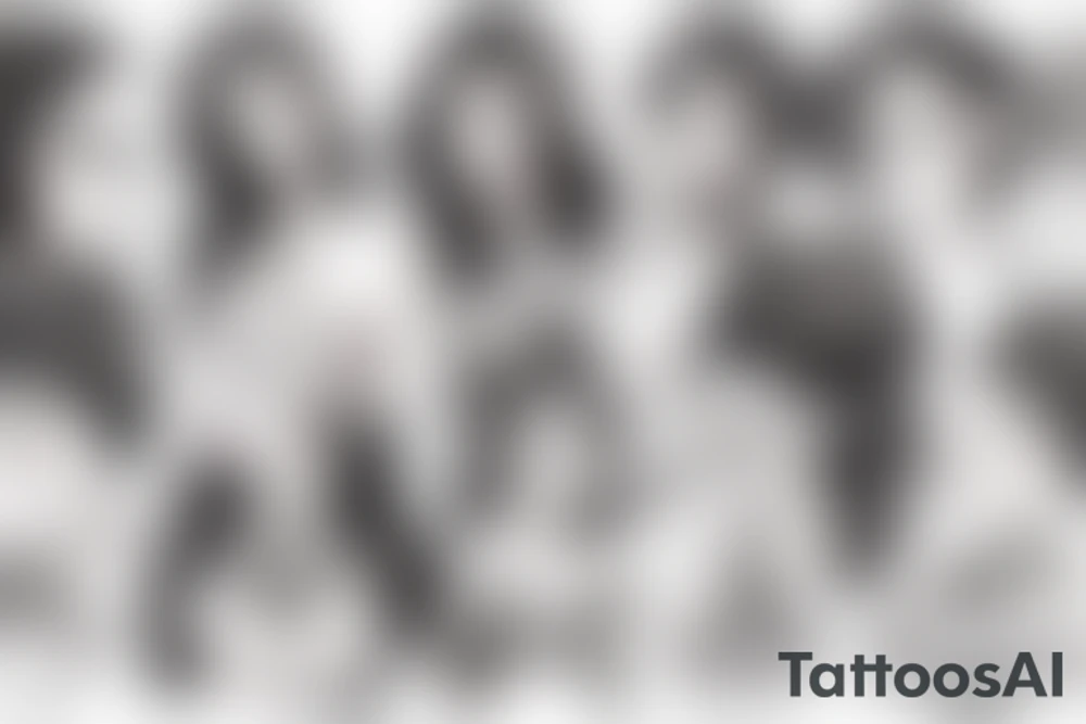 Curvy girl tattoo idea