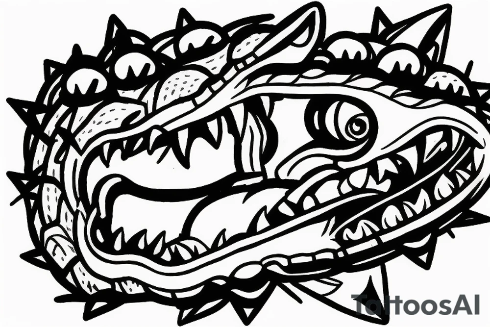 EM being crocodile MEgaman star force tattoo idea