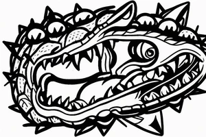 EM being crocodile MEgaman star force tattoo idea