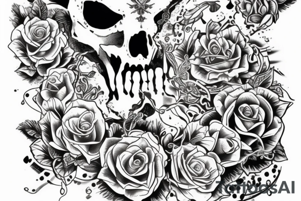 Терминатор в балахоне и с котом tattoo idea