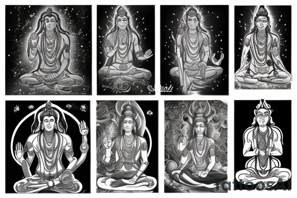 Shiva meditating tattoo idea