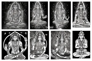 Shiva meditating tattoo idea