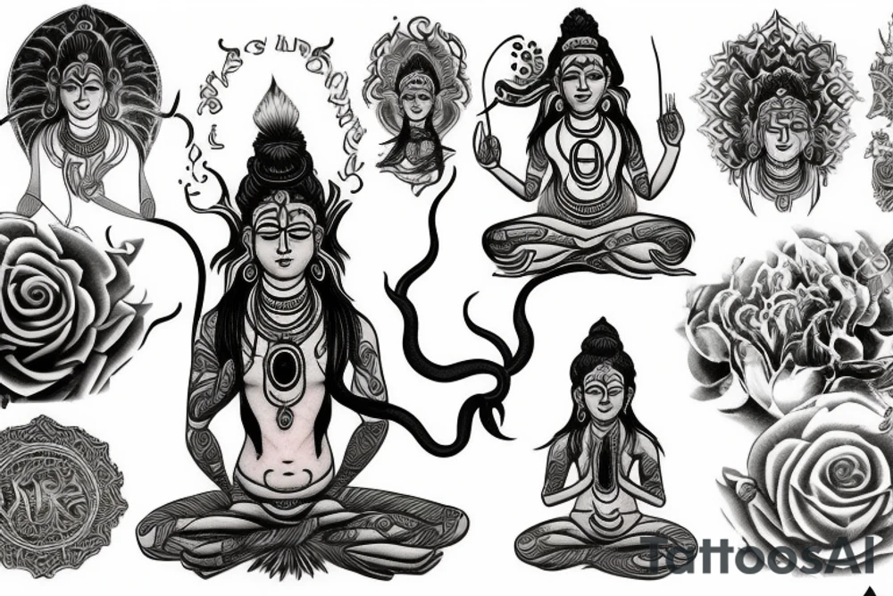 Shiva meditating tattoo idea