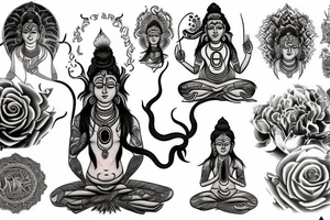 Shiva meditating tattoo idea