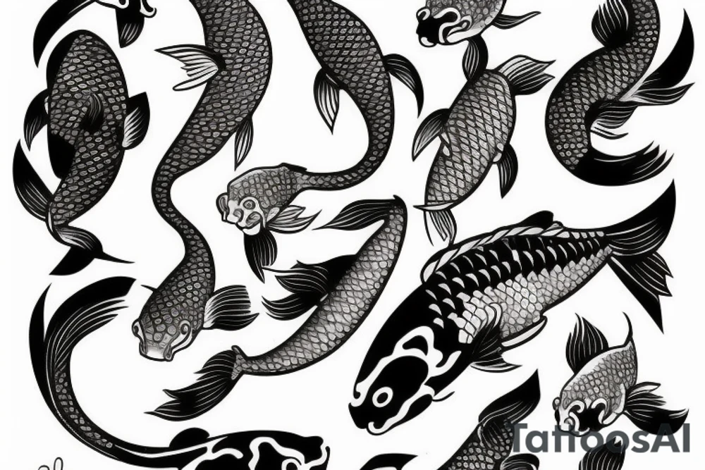 koi fish tattoo idea