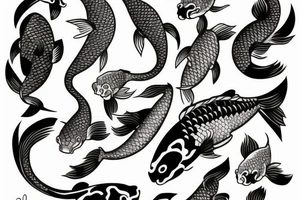 koi fish tattoo idea