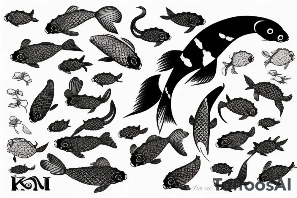 koi fish tattoo idea