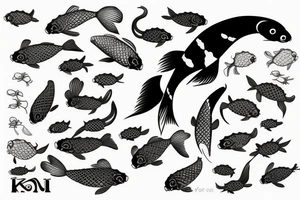 koi fish tattoo idea