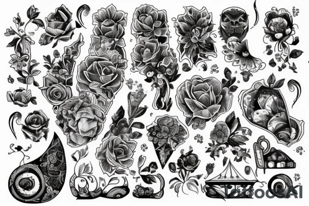 Медуза гаргона из разбитого стекла tattoo idea